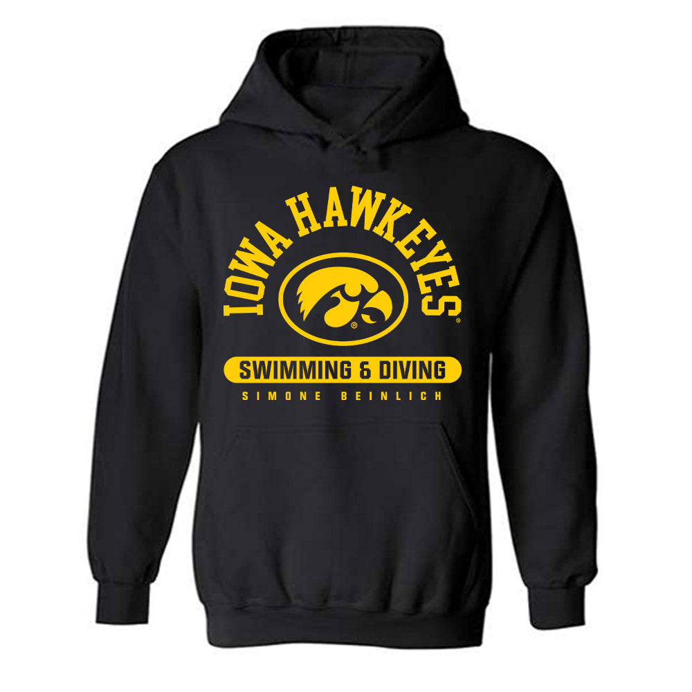 Iowa - NCAA Women's Swimming & Diving : Simone Beinlich - Classic Fashion Shersey Hooded Sweatshirt-0