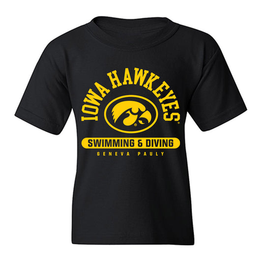 Iowa - NCAA Women's Swimming & Diving : Geneva Pauly - Classic Fashion Shersey Youth T-Shirt-0