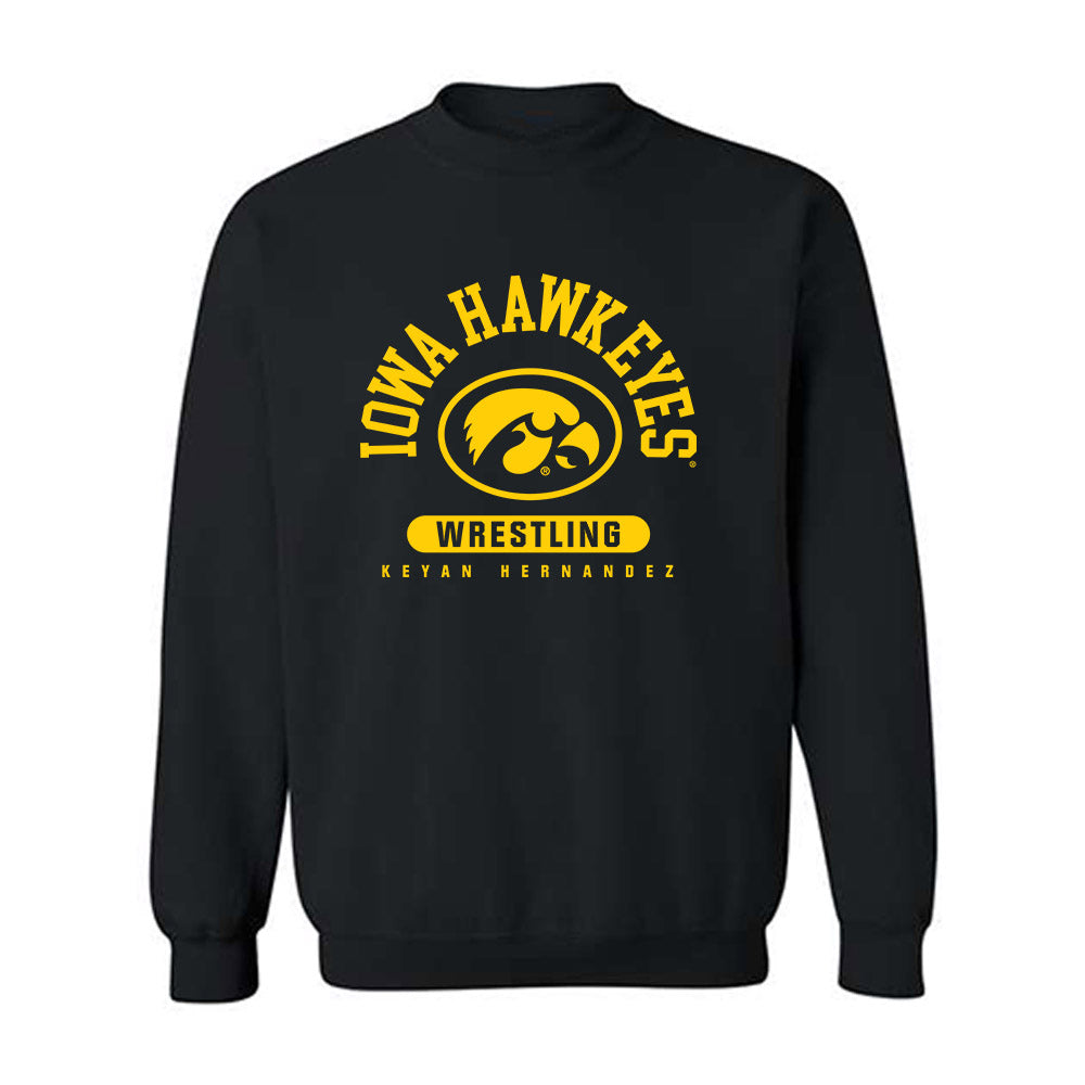 Iowa - NCAA Wrestling : Keyan Hernandez - Classic Fashion Shersey Crewneck Sweatshirt-0