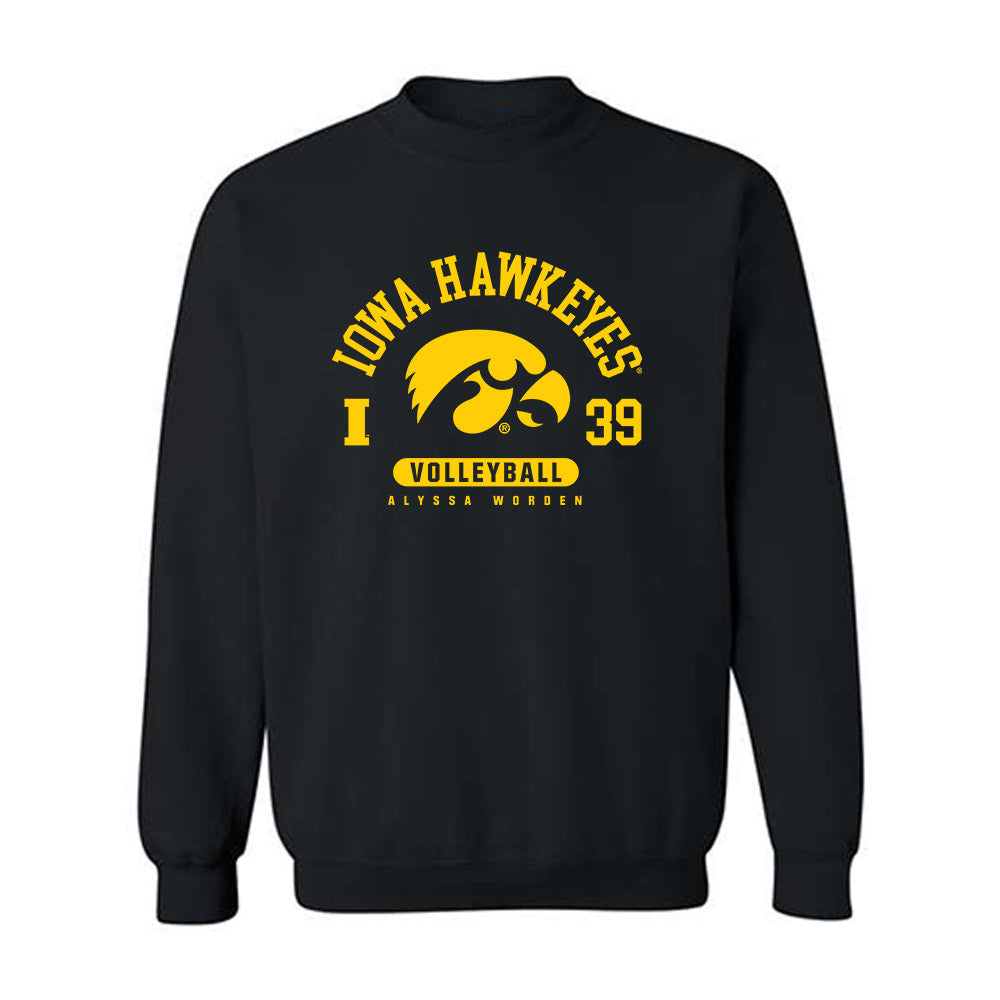 Iowa - NCAA Women's Volleyball : Alyssa Worden - Classic Fashion Shersey Crewneck Sweatshirt