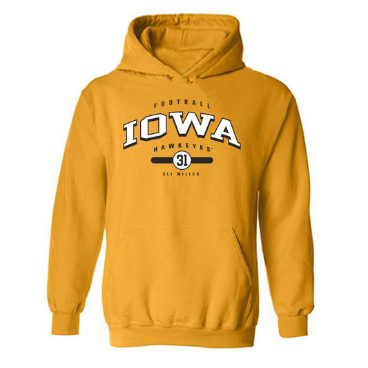 Iowa - NCAA Football : Eli Miller - Classic Fashion Shersey Hooded Sweatshirt