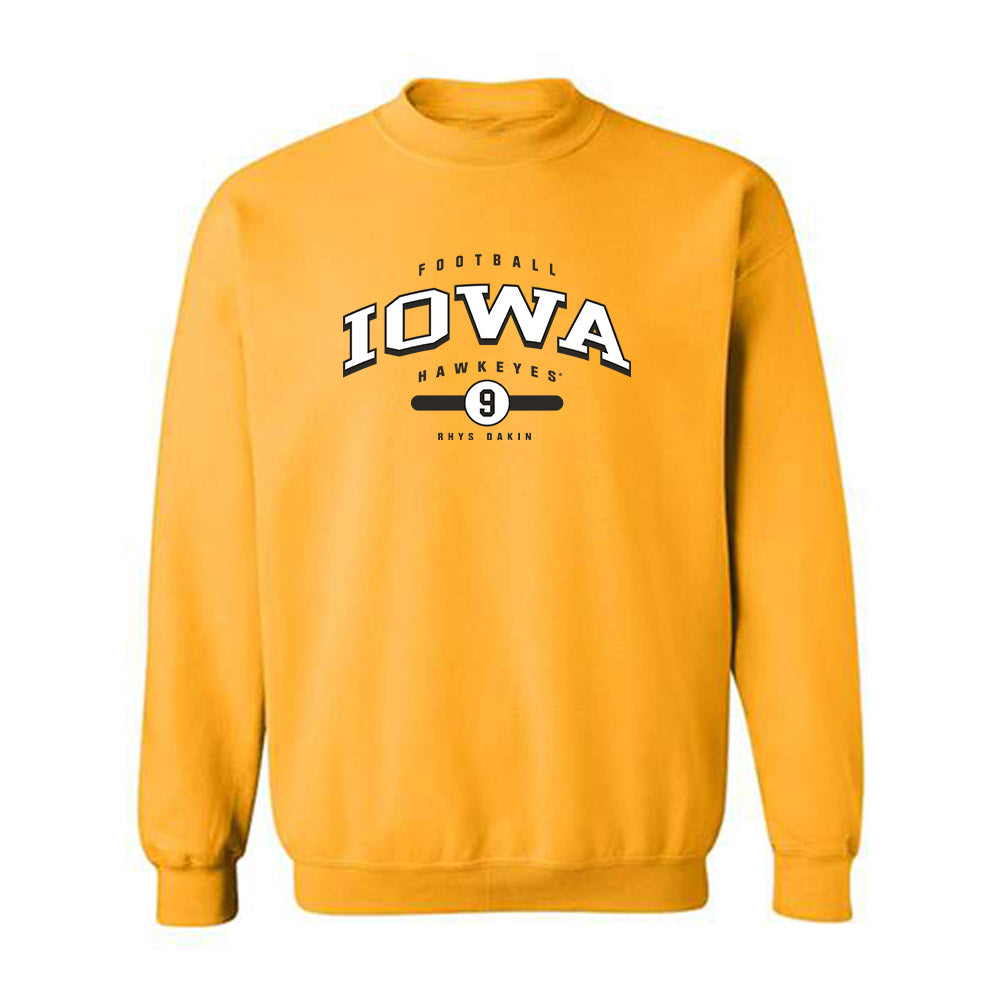 Iowa - NCAA Football : Rhys Dakin - Classic Fashion Shersey Crewneck Sweatshirt-0