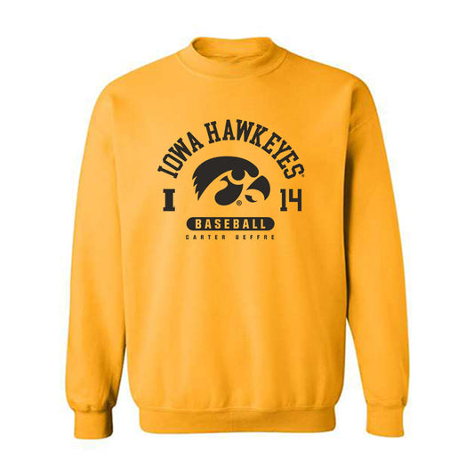 Iowa - NCAA Baseball : Carter Geffre - Classic Fashion Shersey Crewneck Sweatshirt