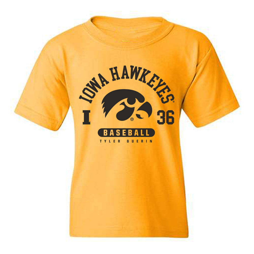 Iowa - NCAA Baseball : Tyler Guerin - Classic Fashion Shersey Youth T-Shirt-0