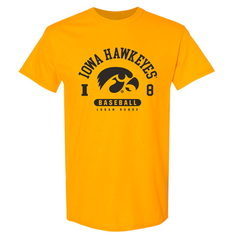 Iowa - NCAA Baseball : Logan Runde - Classic Fashion Shersey T-Shirt-0