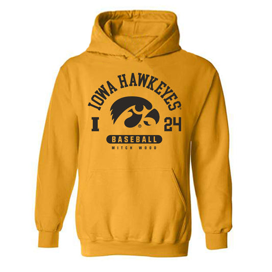 Iowa - NCAA Baseball : Mitch Wood - Classic Fashion Shersey Hooded Sweatshirt