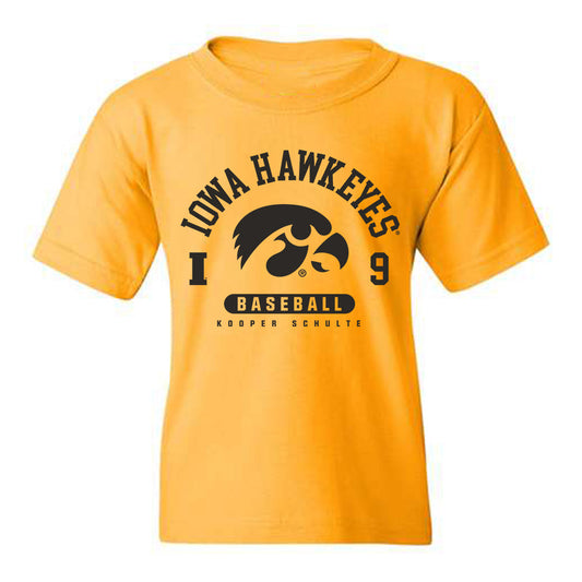 Iowa - NCAA Baseball : Kooper Schulte - Classic Fashion Shersey Youth T-Shirt