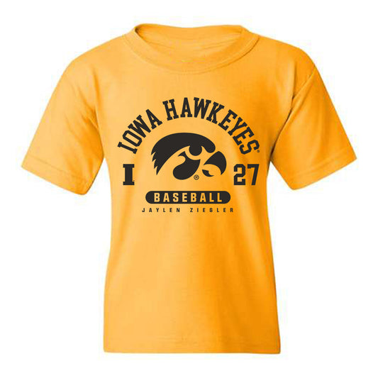 Iowa - NCAA Baseball : Jaylen Ziegler - Classic Fashion Shersey Youth T-Shirt