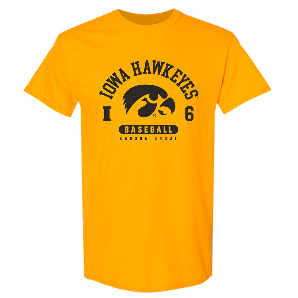 Iowa - NCAA Baseball : Karson Grout - Classic Fashion Shersey T-Shirt