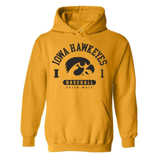 Iowa - NCAA Baseball : Caleb Wulf - Classic Fashion Shersey Hooded Sweatshirt-0