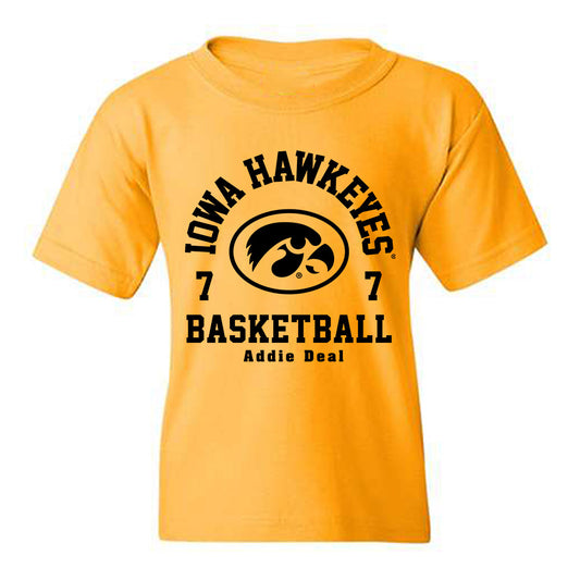 Iowa - NCAA Women's Basketball : Addie Deal - Classic Fashion Shersey Youth T-Shirt-0