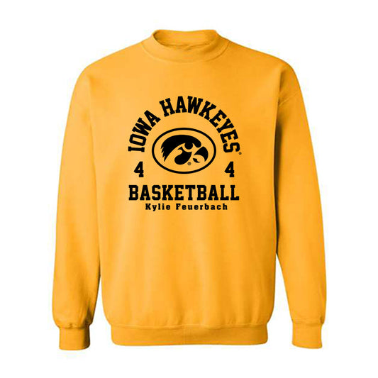 Iowa - NCAA Women's Basketball : Kylie Feuerbach - Classic Fashion Shersey Crewneck Sweatshirt-0