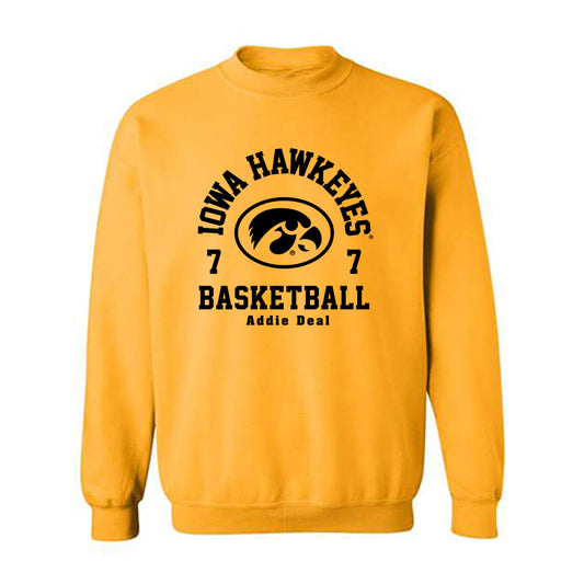 Iowa - NCAA Women's Basketball : Addie Deal - Classic Fashion Shersey Crewneck Sweatshirt-0
