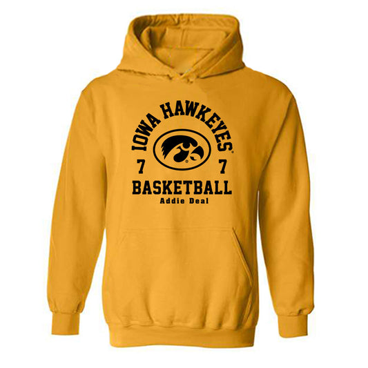 Iowa - NCAA Women's Basketball : Addie Deal - Classic Fashion Shersey Hooded Sweatshirt-0