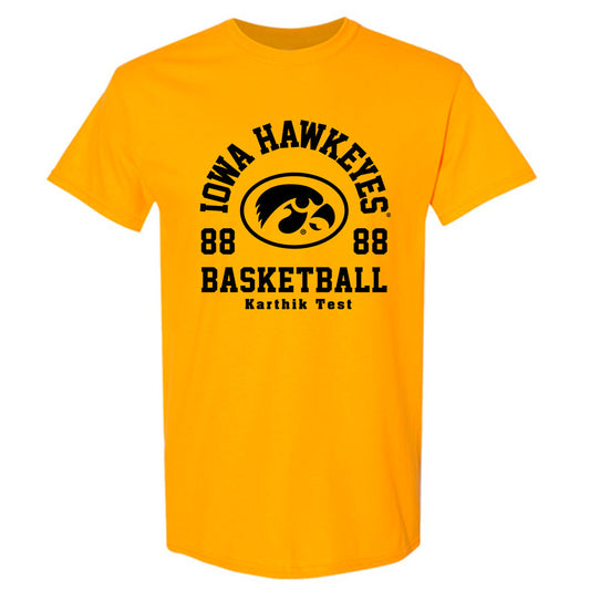 Iowa - NCAA Men's Basketball : Karthik Test - Classic Fashion Shersey T-Shirt-0