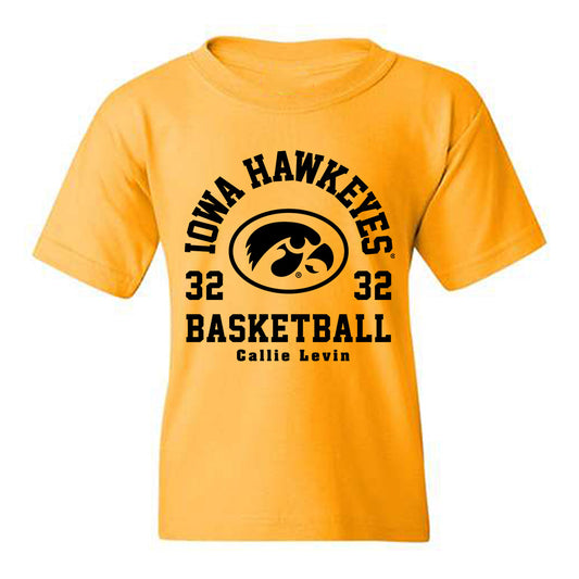 Iowa - NCAA Women's Basketball : Callie Levin - Classic Fashion Shersey Youth T-Shirt-0
