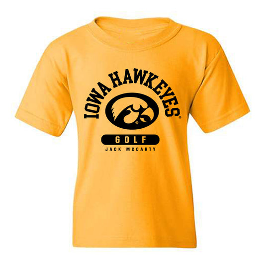 Iowa - NCAA Men's Golf : Jack McCarty - Classic Fashion Shersey Youth T-Shirt-0