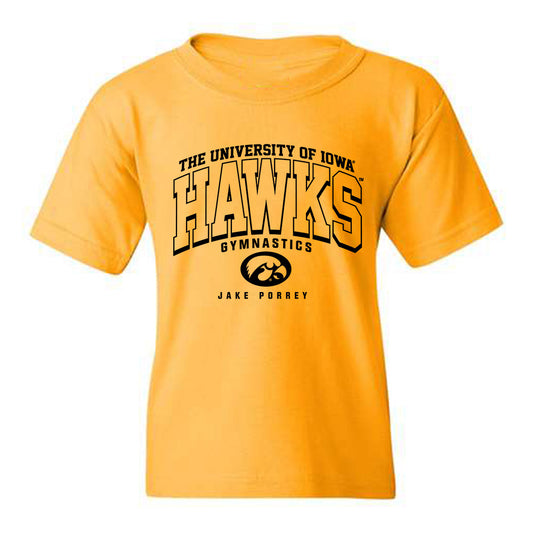 Iowa - NCAA Men's Gymnastics : Jake Porrey - Classic Fashion Shersey Youth T-Shirt