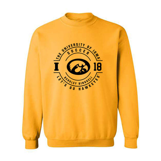 Iowa - NCAA Women's Soccer : Berkley Binggeli - Classic Fashion Shersey Crewneck Sweatshirt-0