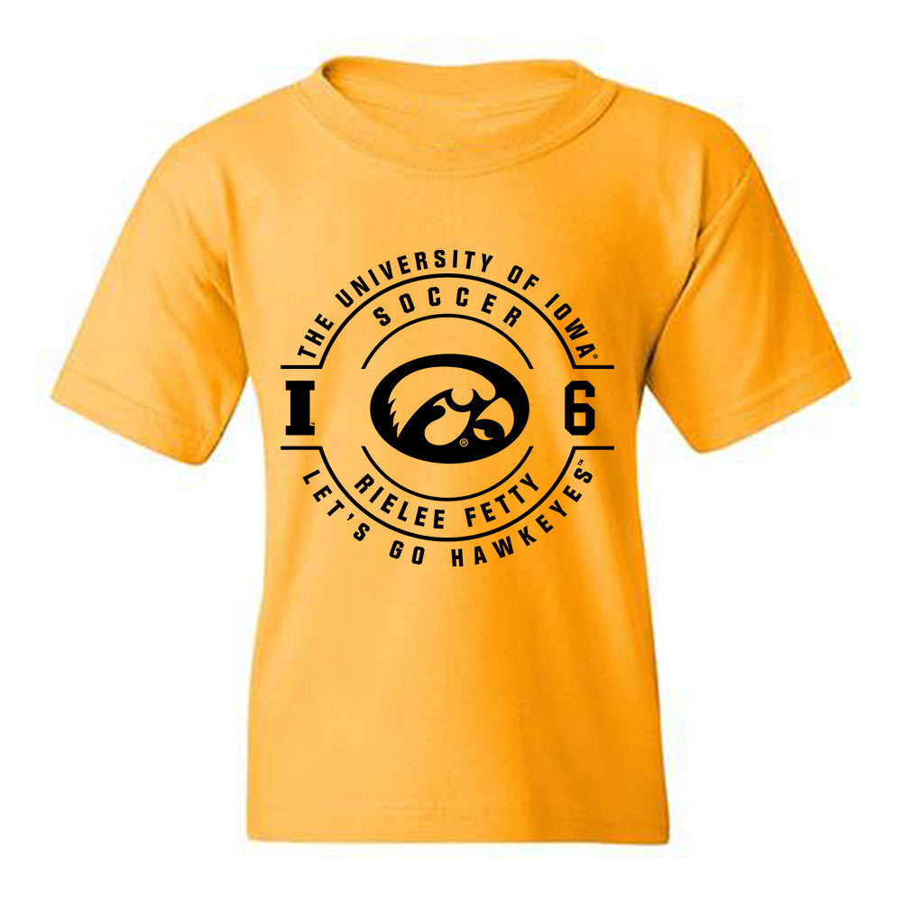 Iowa - NCAA Women's Soccer : Rielee Fetty - Classic Fashion Shersey Youth T-Shirt-0