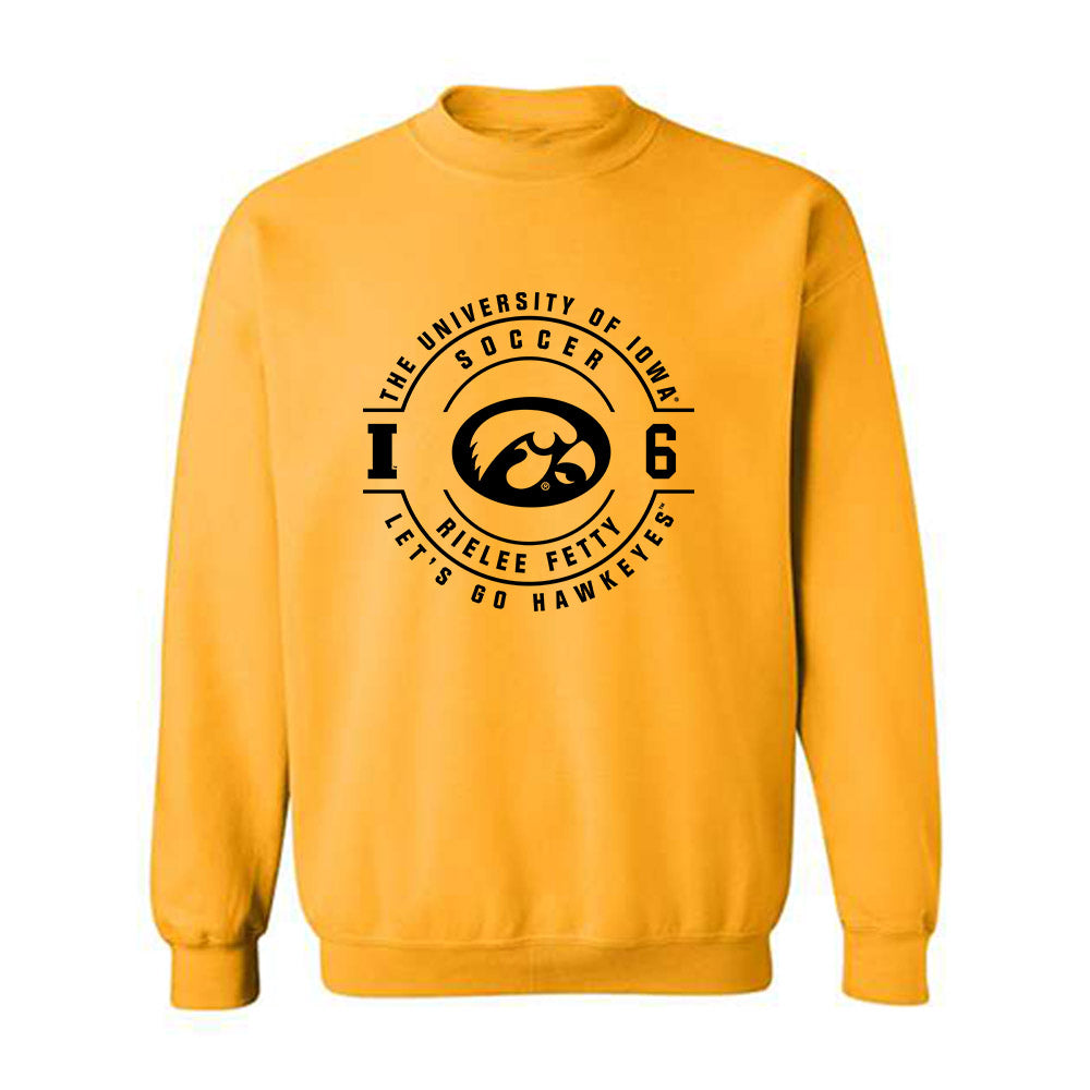 Iowa - NCAA Women's Soccer : Rielee Fetty - Classic Fashion Shersey Crewneck Sweatshirt-0