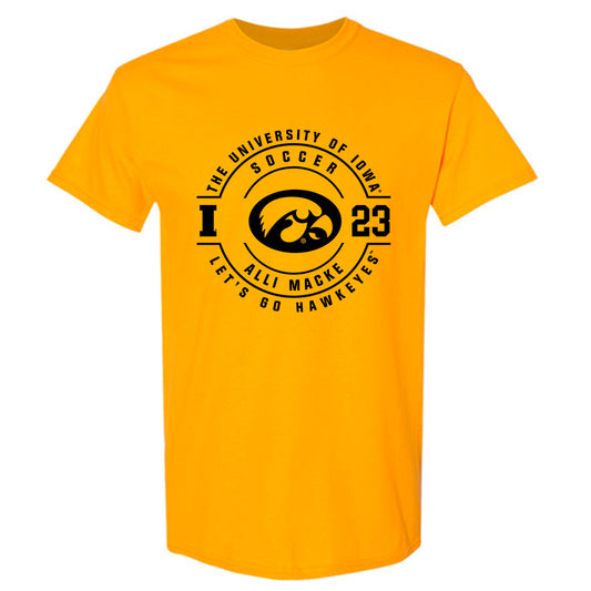 Iowa - NCAA Women's Soccer : Alli Macke - Classic Fashion Shersey T-Shirt-0