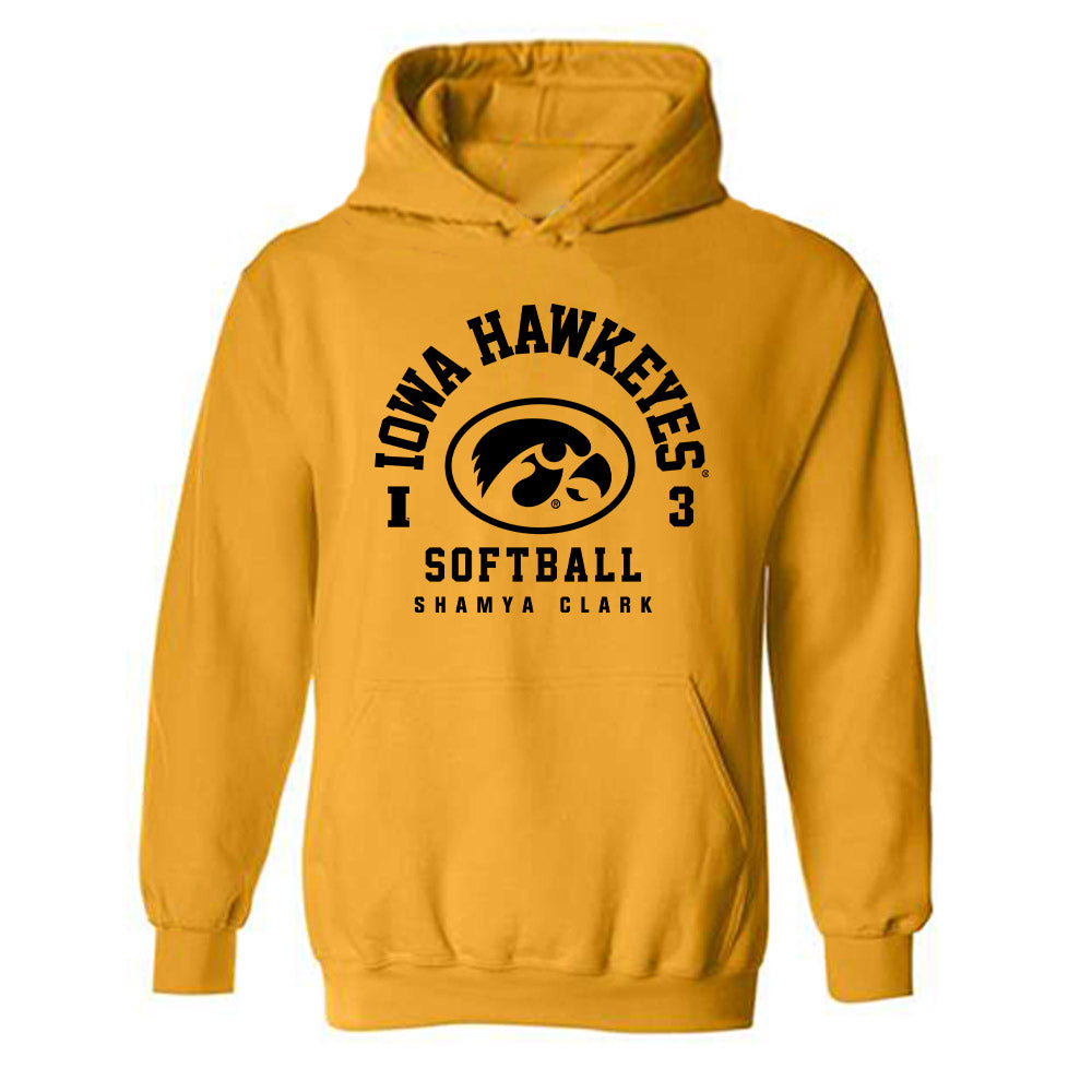 Iowa - NCAA Softball : Shamya Clark - Classic Fashion Shersey Hooded Sweatshirt-0