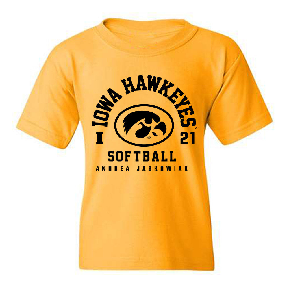 Iowa - NCAA Softball : Andrea Jaskowiak - Classic Fashion Shersey Youth T-Shirt-0