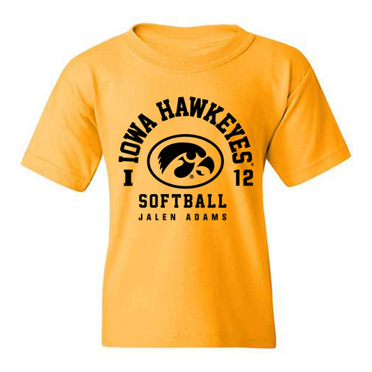 Iowa - NCAA Softball : Jalen Adams - Classic Fashion Shersey Youth T-Shirt-0