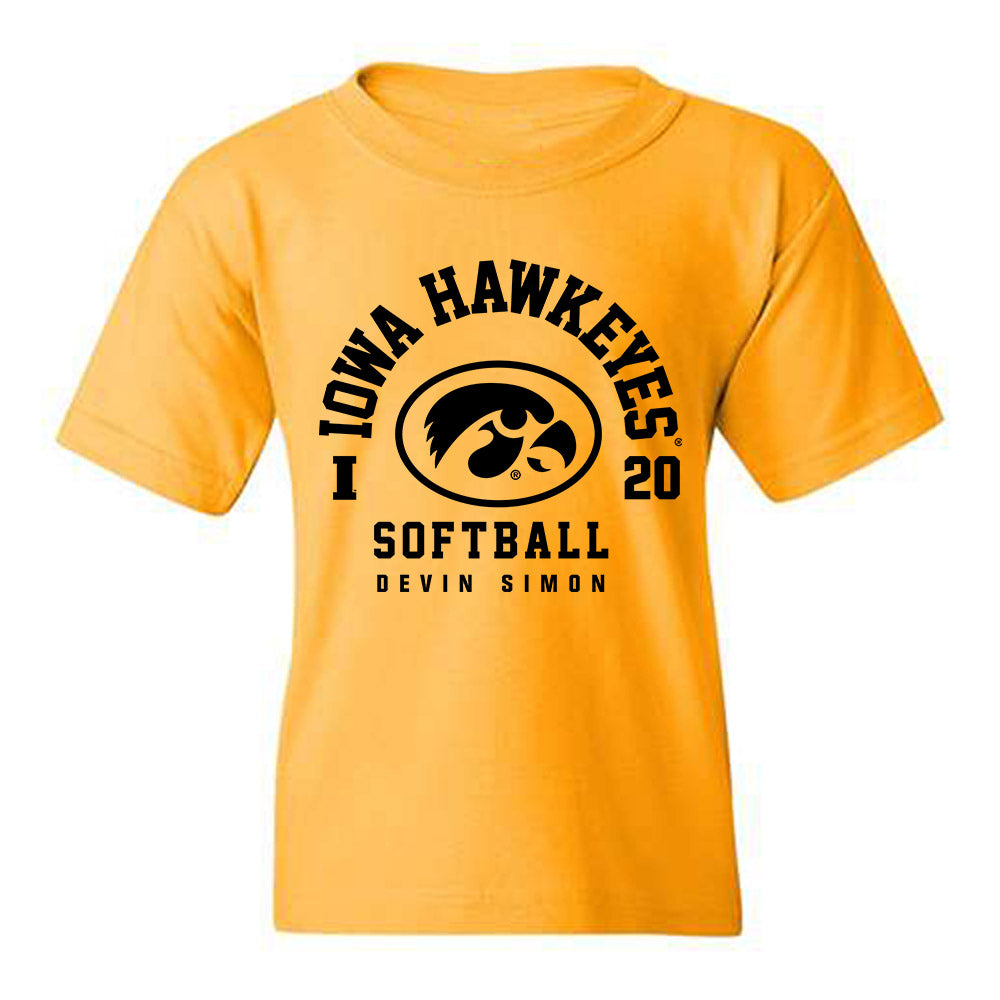 Iowa - NCAA Softball : Devin Simon - Classic Fashion Shersey Youth T-Shirt-0