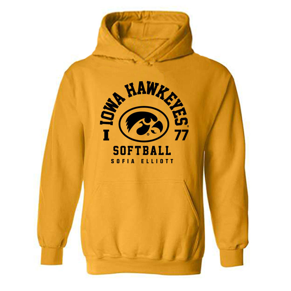 Iowa - NCAA Softball : Sofia Elliott - Classic Fashion Shersey Hooded Sweatshirt