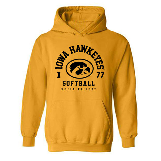 Iowa - NCAA Softball : Sofia Elliott - Classic Fashion Shersey Hooded Sweatshirt