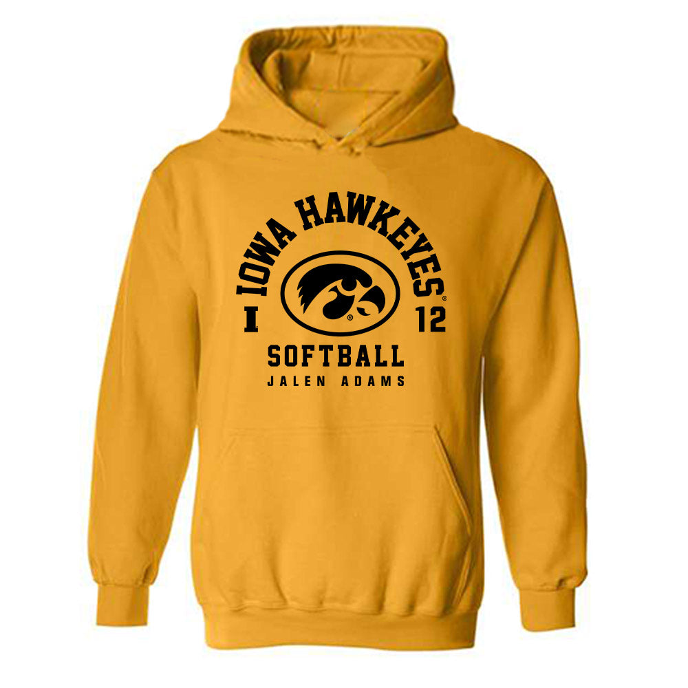 Iowa - NCAA Softball : Jalen Adams - Classic Fashion Shersey Hooded Sweatshirt-0