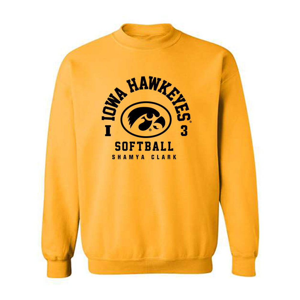 Iowa - NCAA Softball : Shamya Clark - Classic Fashion Shersey Crewneck Sweatshirt-0