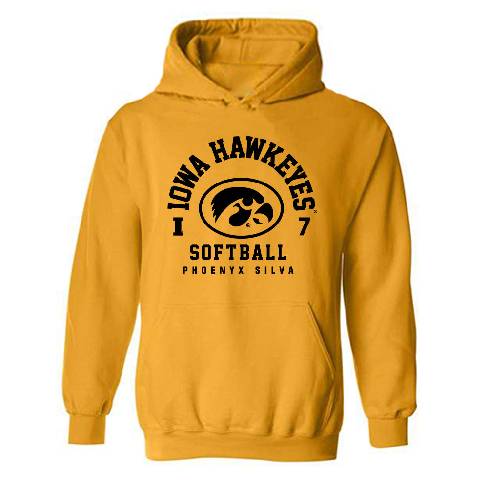 Iowa - NCAA Softball : Phoenyx Silva - Classic Fashion Shersey Hooded Sweatshirt-0