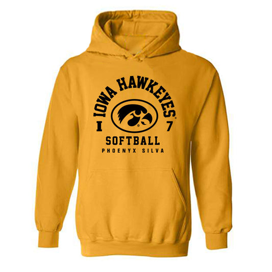 Iowa - NCAA Softball : Phoenyx Silva - Classic Fashion Shersey Hooded Sweatshirt-0