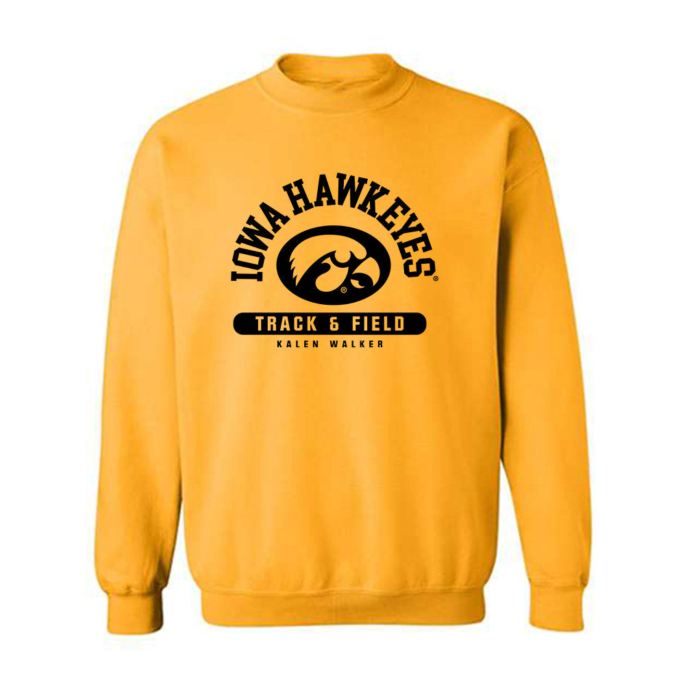 Iowa - NCAA Men's Track & Field : Kalen Walker - Classic Fashion Shersey Crewneck Sweatshirt-0