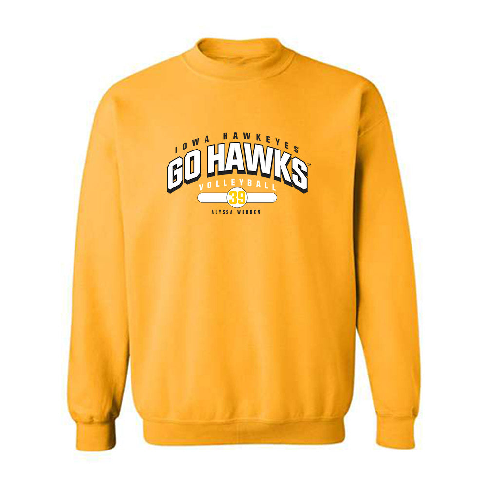 Iowa - NCAA Women's Volleyball : Alyssa Worden - Classic Fashion Shersey Crewneck Sweatshirt