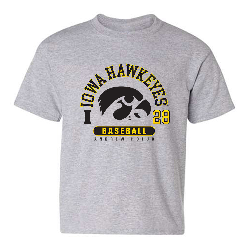 Iowa - NCAA Baseball : Andrew Holub - Youth T-Shirt-0