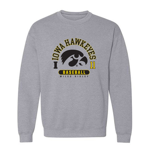 Iowa - NCAA Baseball : Miles Risley - Crewneck Sweatshirt