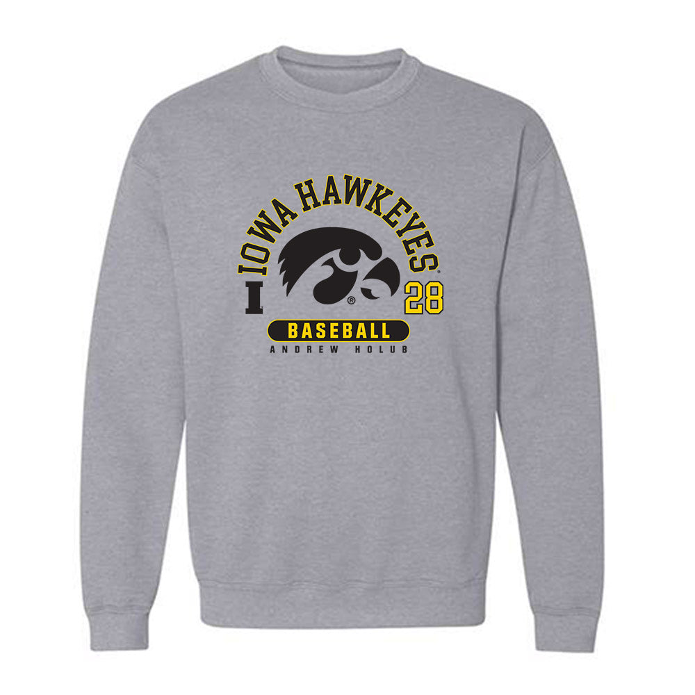 Iowa - NCAA Baseball : Andrew Holub - Crewneck Sweatshirt-0