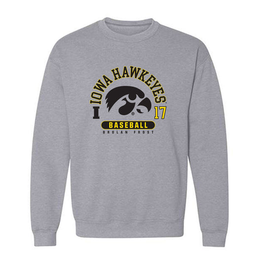 Iowa - NCAA Baseball : Brolan Frost - Crewneck Sweatshirt-0