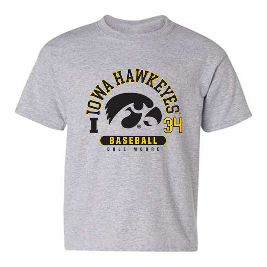 Iowa - NCAA Baseball : Cole Moore - Youth T-Shirt-0
