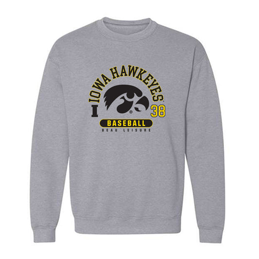Iowa - NCAA Baseball : Beau Leisure - Crewneck Sweatshirt-0