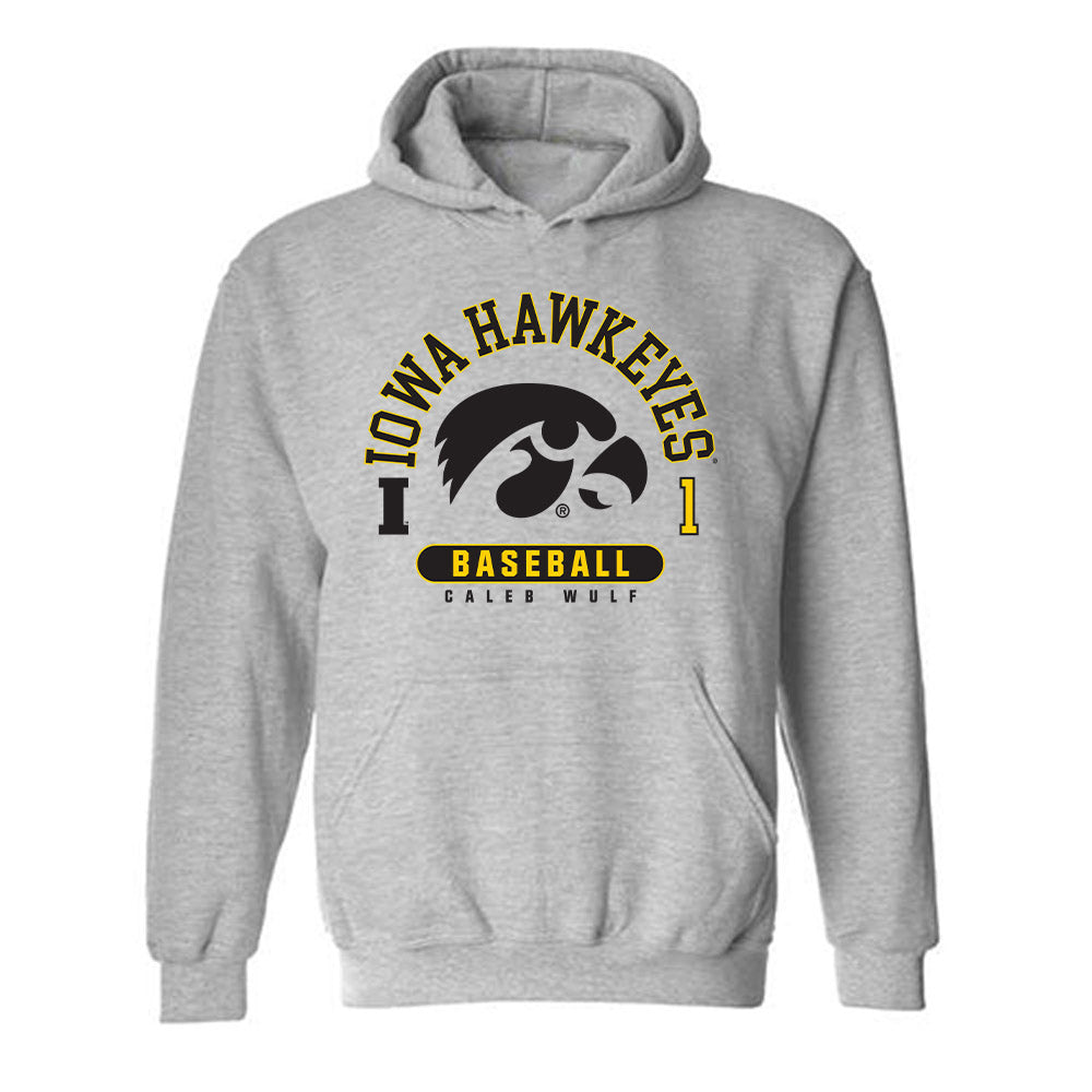 Iowa - NCAA Baseball : Caleb Wulf - Hooded Sweatshirt-0