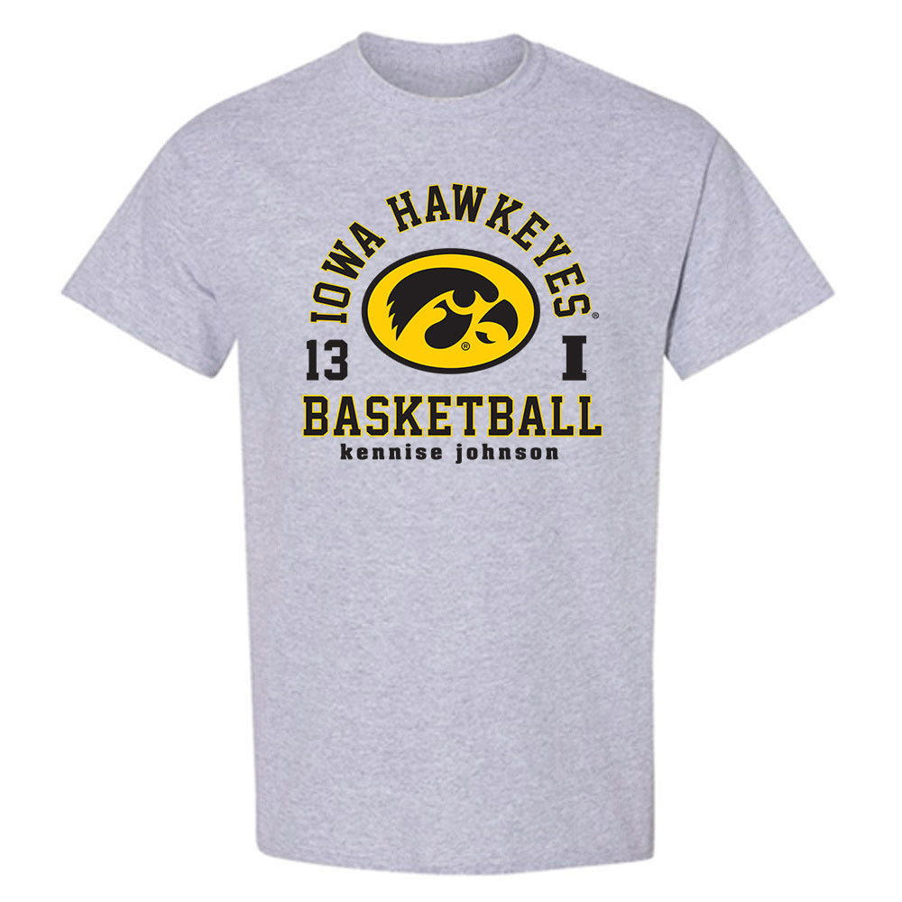 Iowa - NCAA Women's Basketball : Kennise Johnson - Classic Fashion Shersey T-Shirt-0