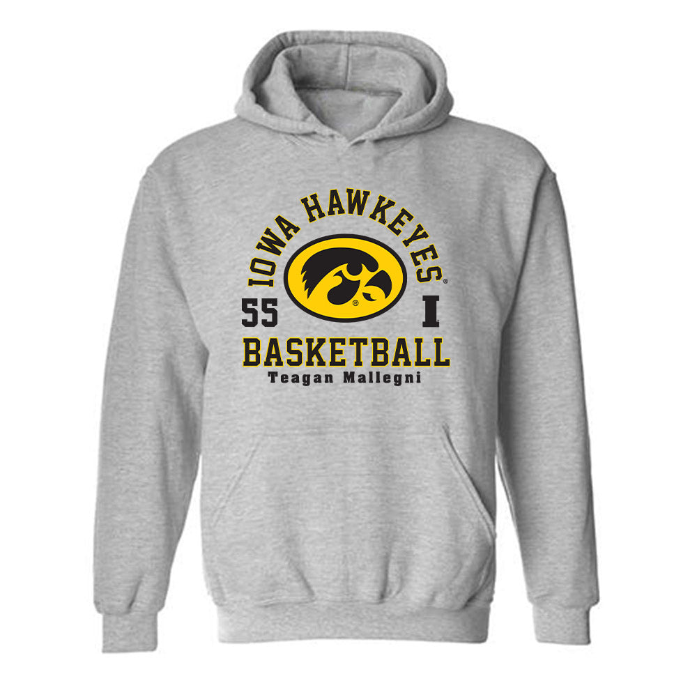 Iowa - NCAA Women's Basketball : Teagan Mallegni - Classic Fashion Shersey Hooded Sweatshirt-0