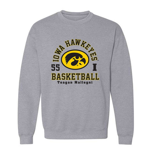 Iowa - NCAA Women's Basketball : Teagan Mallegni - Classic Fashion Shersey Crewneck Sweatshirt-0