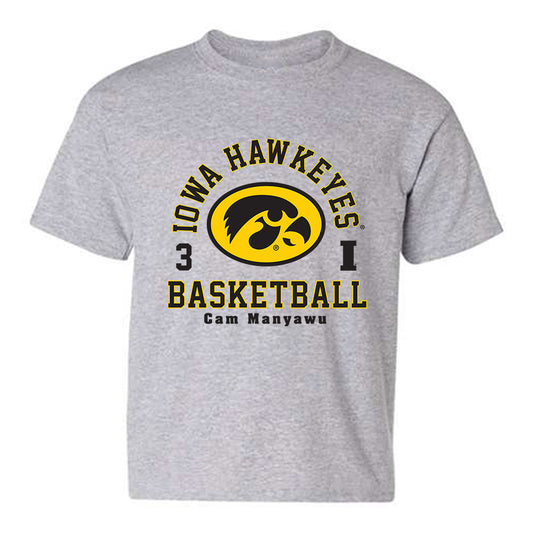 Iowa - NCAA Men's Basketball : Cam Manyawu - Classic Fashion Shersey Youth T-Shirt-0