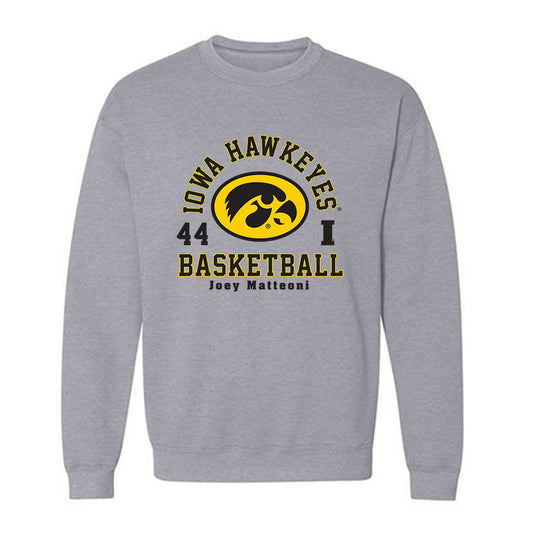 Iowa - NCAA Men's Basketball : Joey Matteoni - Classic Fashion Shersey Crewneck Sweatshirt-0